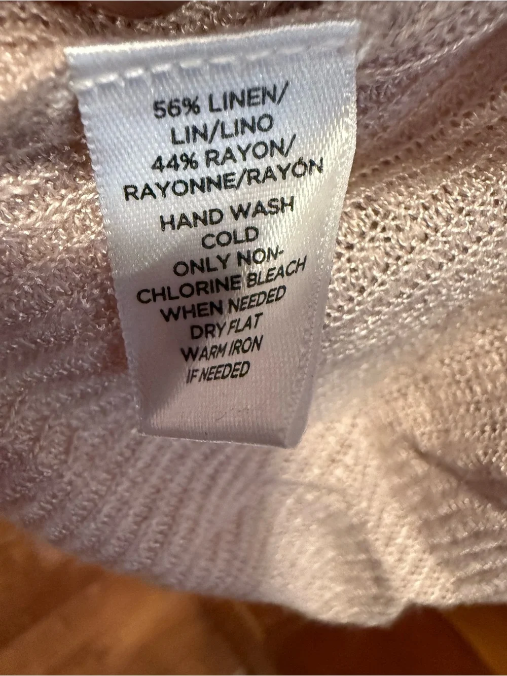 LOFT Light Beige Open-Front Draped Cardigan